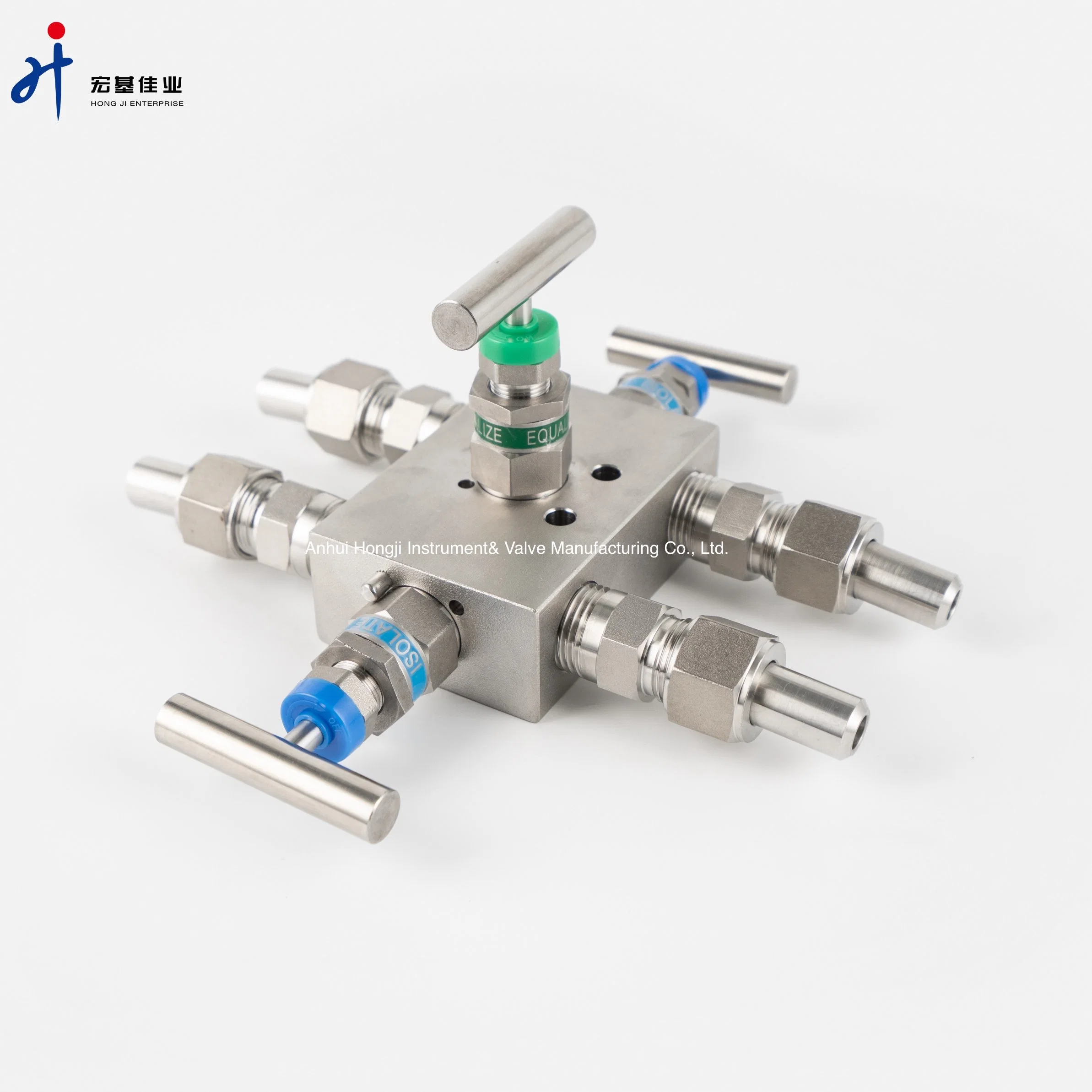 Stainless Steel 3-Valve Manifolds 6000psi Qff3 Type Integrated Three-Valve Group Instrument Valve