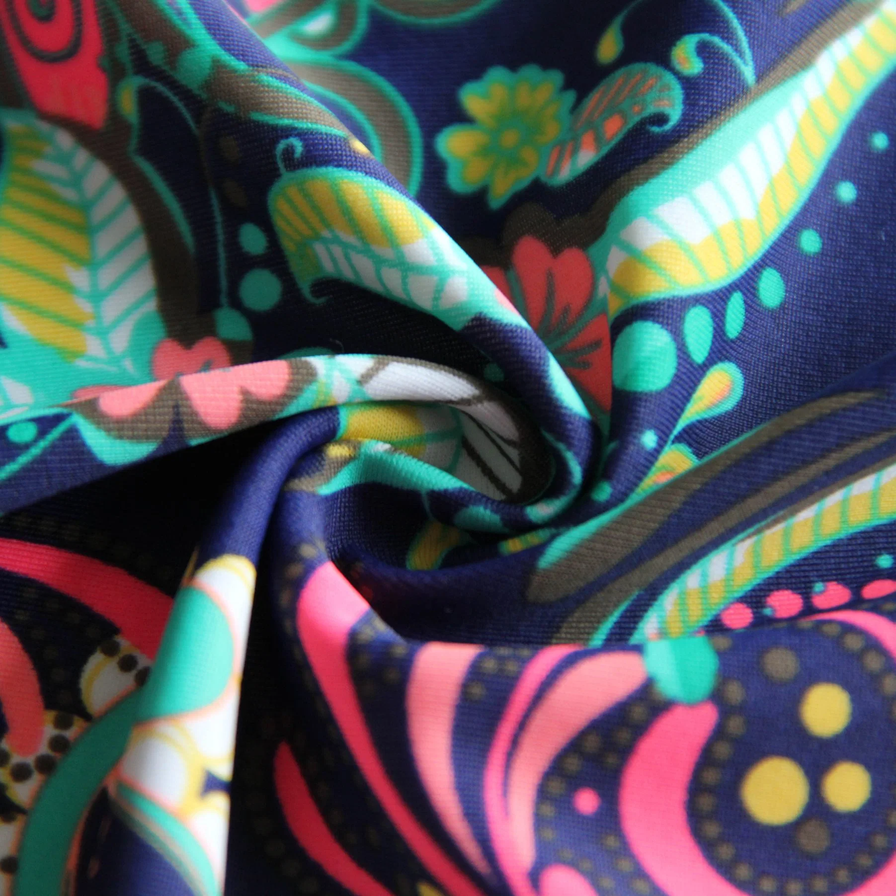 High quality/High cost performance  Nylon Spandex Screen Print Swimwear Fabric for Bikini/Kids Swimsuit