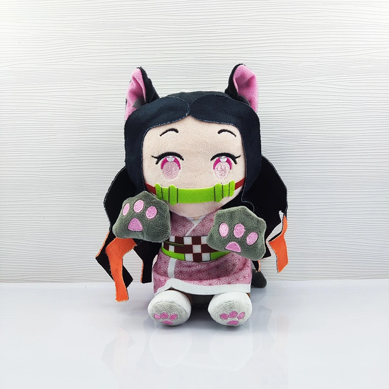 Demon Slayer Plush Toys Cartoon Characters Tanjirou Nezuko Agatsuma Zenitsu Plush Toys Dolls