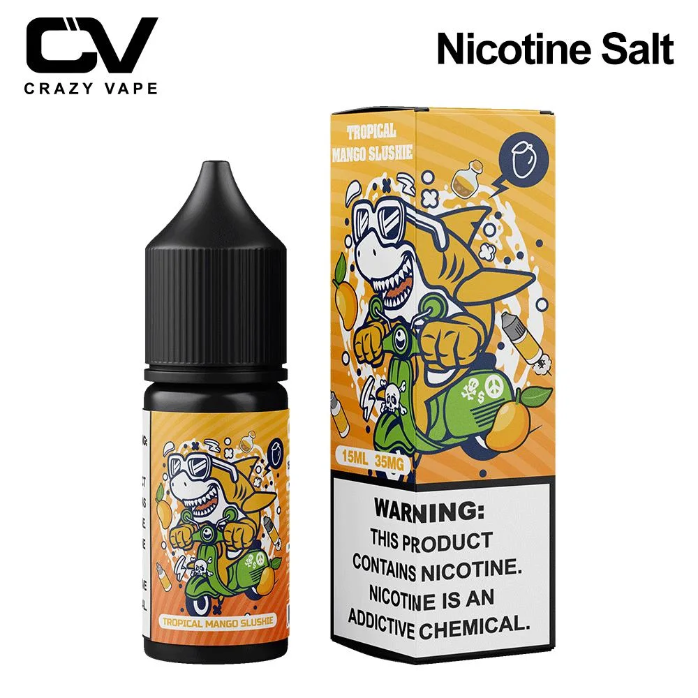 La nueva locura de Vape Best Sellers es un buen producto OEM ODM 15ml 35mg E Liquid E jugo para Vape