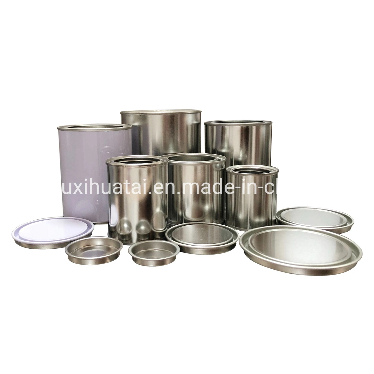 Paint Can with Lever Lid Metal Round Tin Can Packing for Glue and Coating