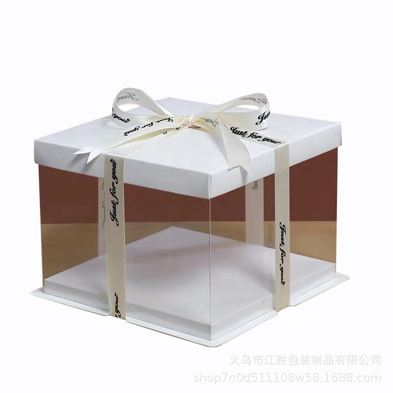 Einweg-Kunststoff-Kuchen Container Boxen für Cup Cake Clear Geschenk Pastry Verpackung Runde Schweizer Rolle Custom transparent in Bulk