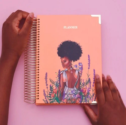 Planner 2023 dos diários mensais semanais de Dairy do logotipo personalizado Hardcover 2024