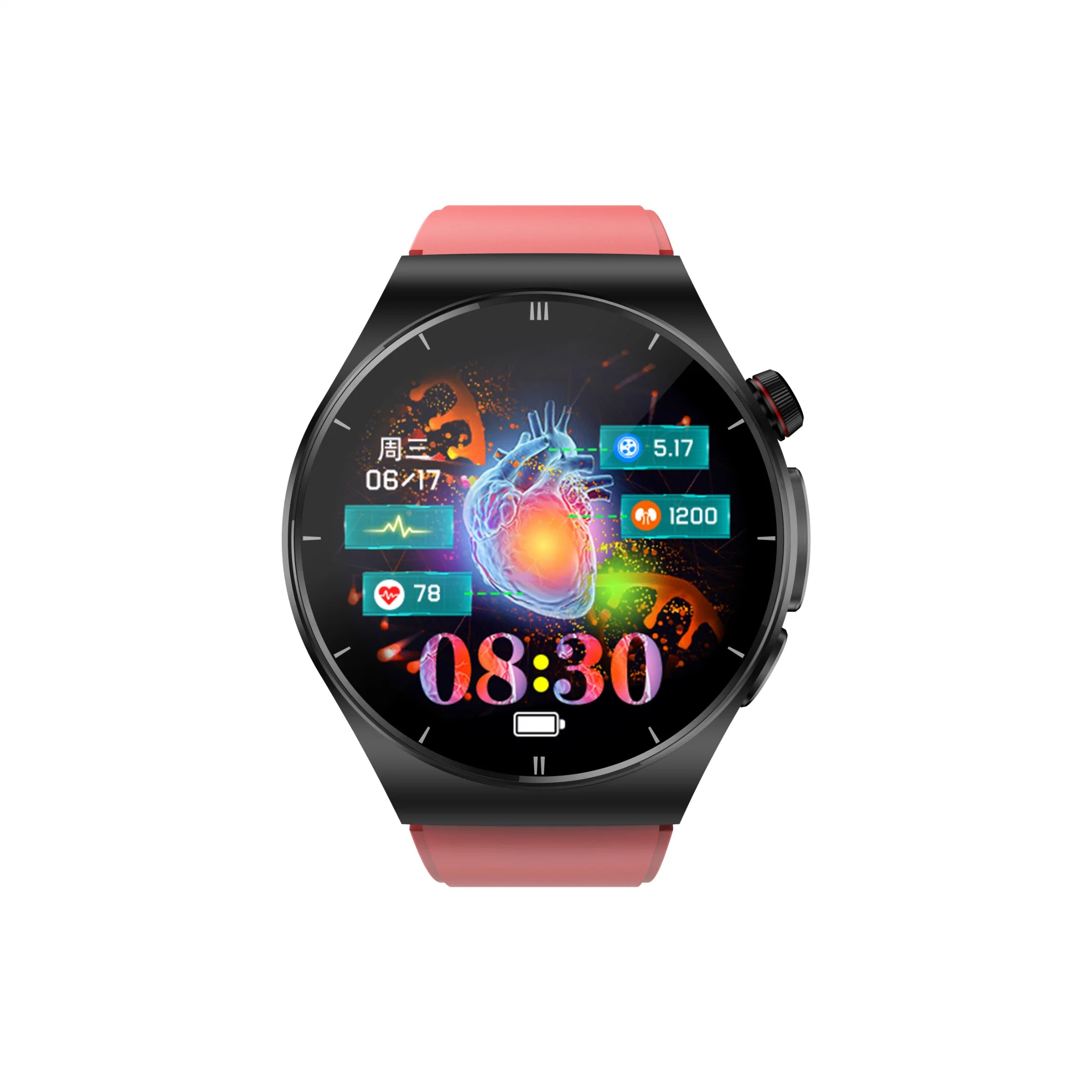 Sos Phone Call Smart Watch Blood Glucose Uric Acid Blood Lipid ECG+PPG Multi-Sport Smart Watch