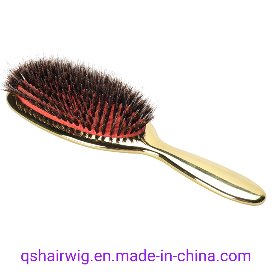 Wholesale/Supplier Custom Gold and Silver Hair Massage Comb Grooming Hairdressing Portable Plastic Extension Hairbrush Comb Hair Brush