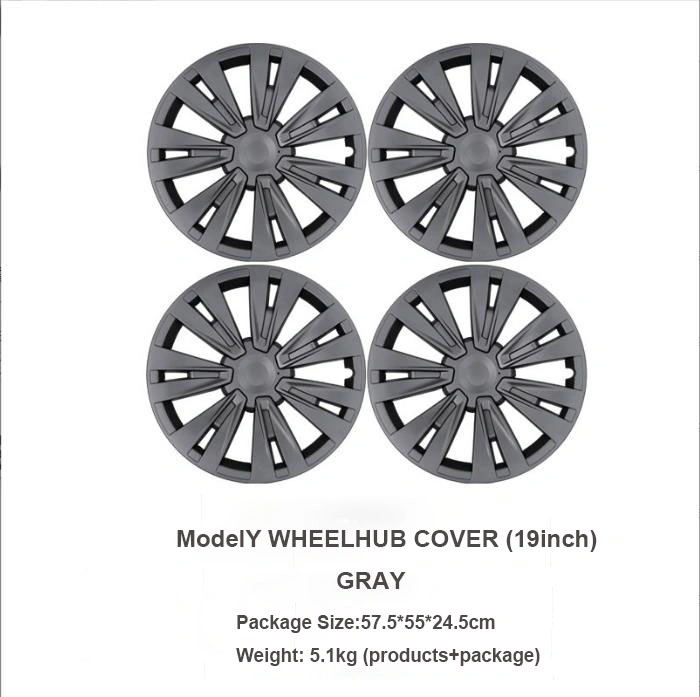 Hot Selling Newest Tesla Hubcaps for Model Y 19inch 4PCS Set Wheel Cover Hubcaps for Tesla Model Y Wheel Hub Cover