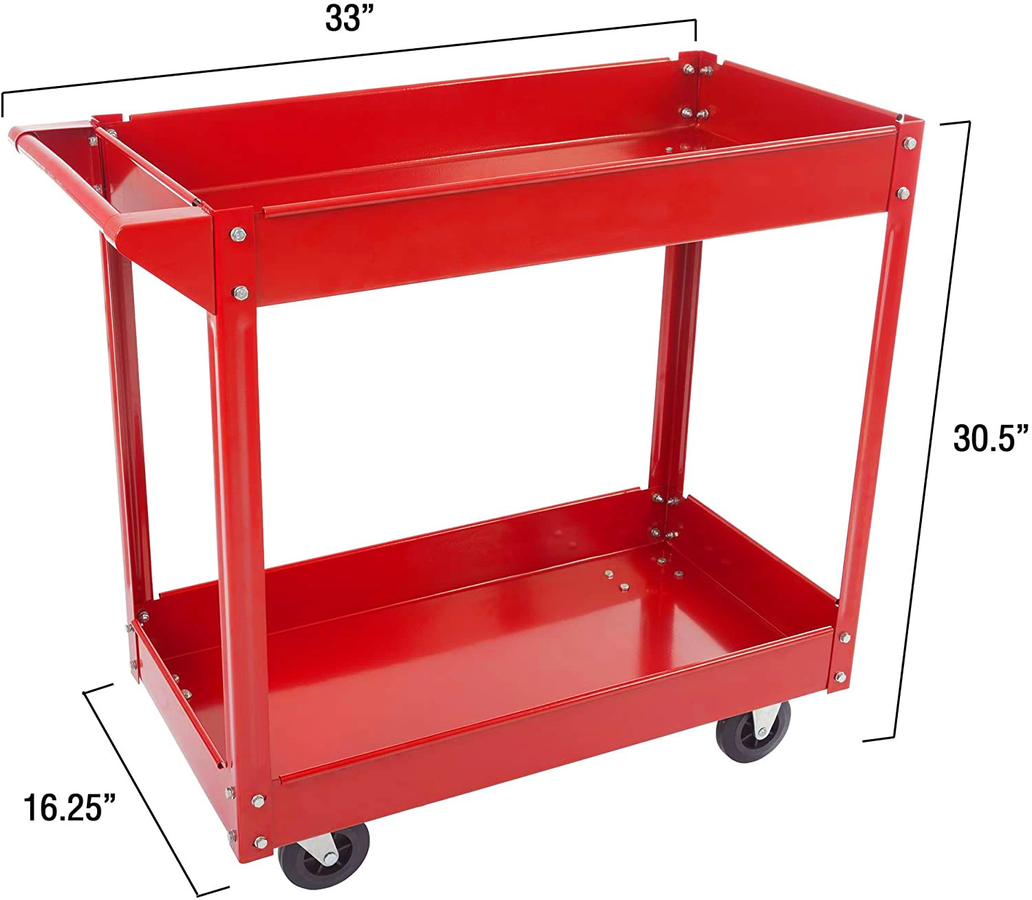 28inchmetal Tool Chest, Four Wheel Mobile Moving Tool Storage Carts Garage Service Cart, Utility Food Service Cart Tool Trolley Cabinet (48160080)