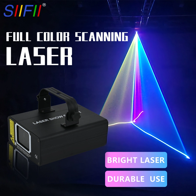 DJ свет Disco цветной лазерной печати RGB Disco лампа сканирования