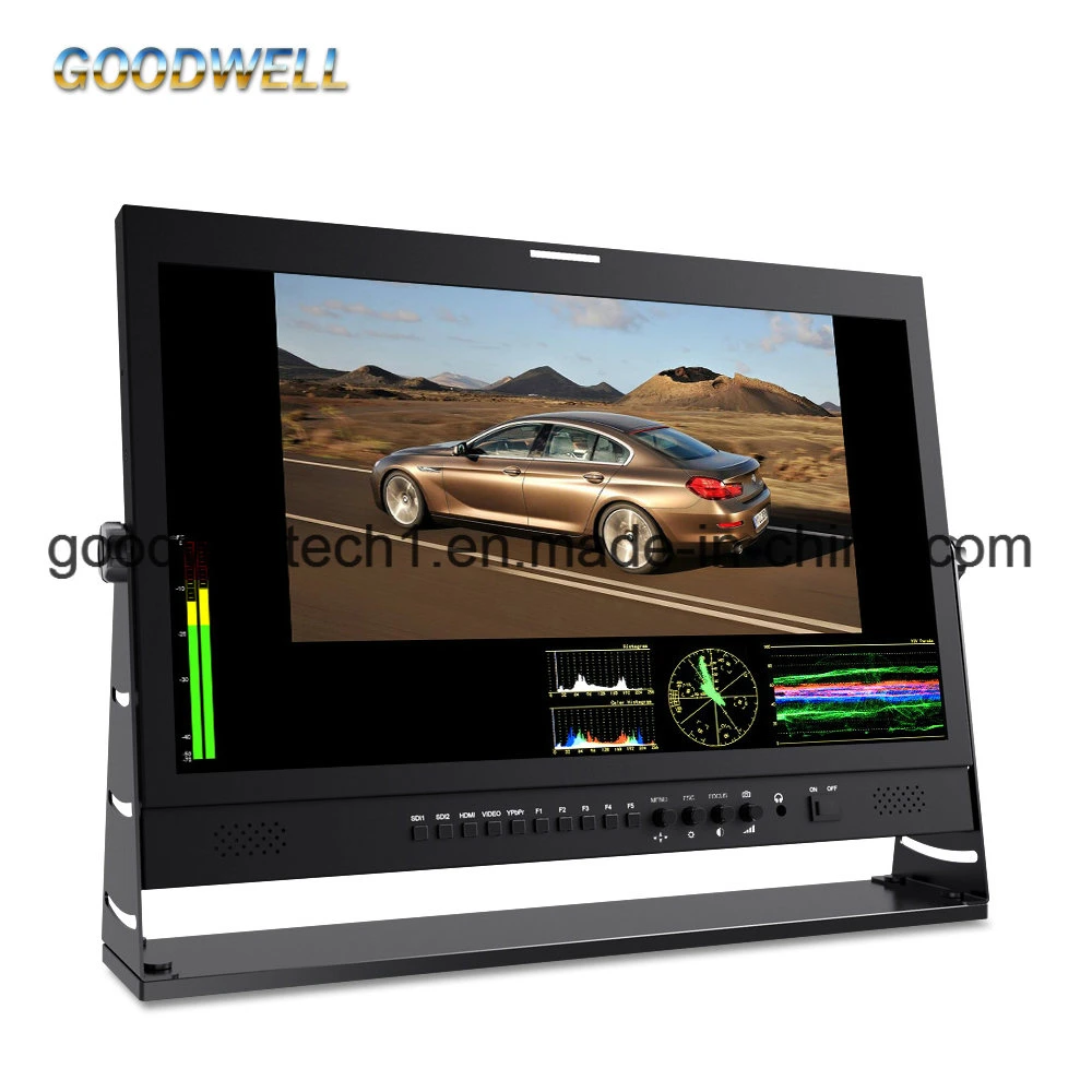 3G-SDI/HDMI/YPbPr/Video/Audio Input/Tally LCD TFT Monitor de 21,5"