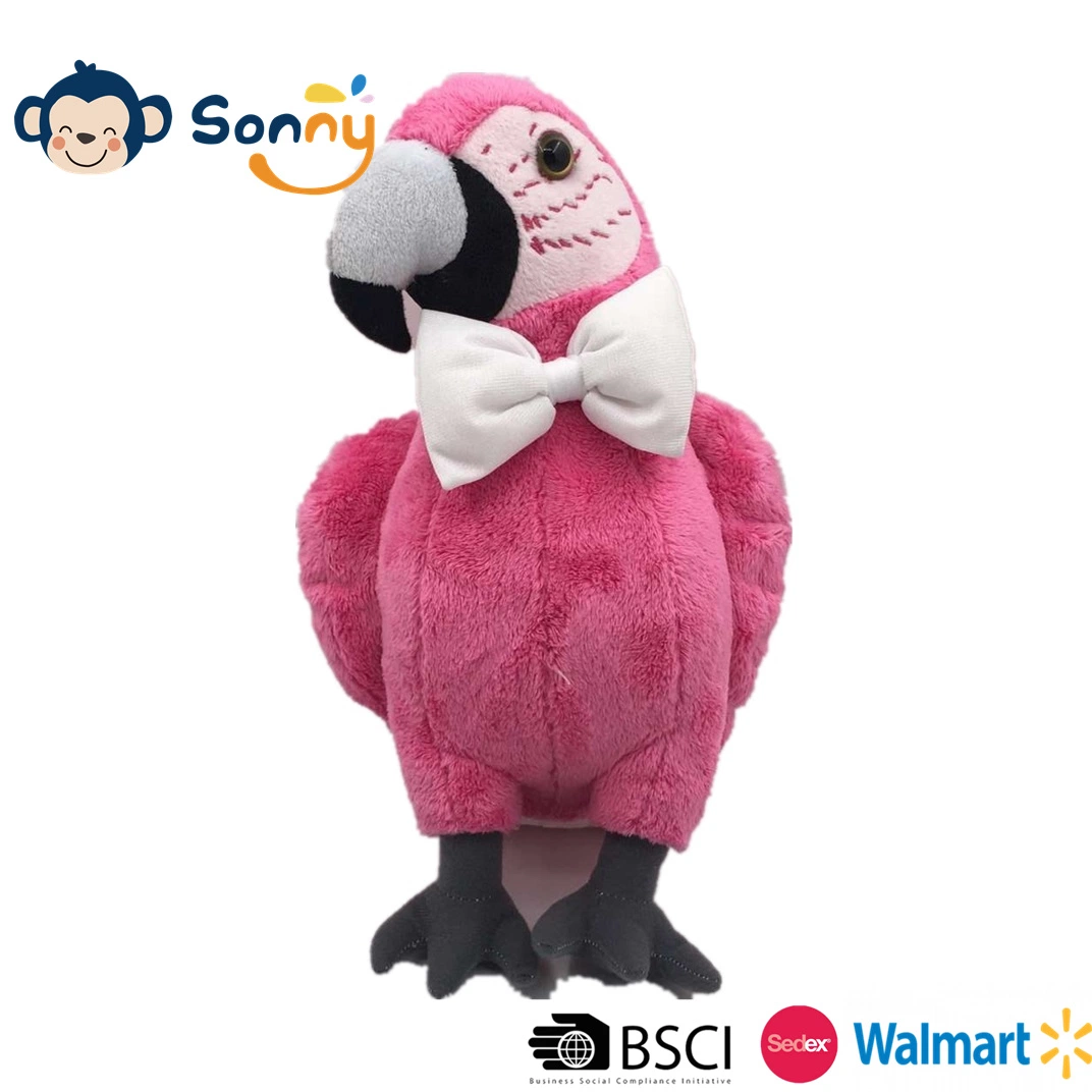 33 Cm Stuffed Big Mouth Bird Toy Customized Design Plush Parrot Educational & Promotional Gift Baby Toy