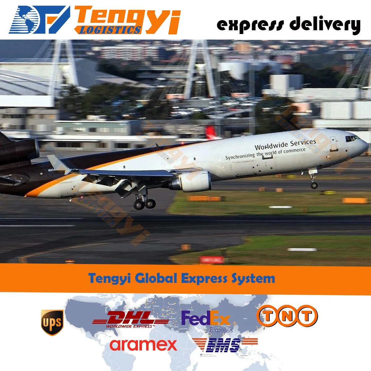 Courier Express DHL/UPS/FedEx/TNT/Aramex para Azerbaijão/Bahamas/Bahrein/Bangladesh/Barbados/Bielorrússia em todo o mundo