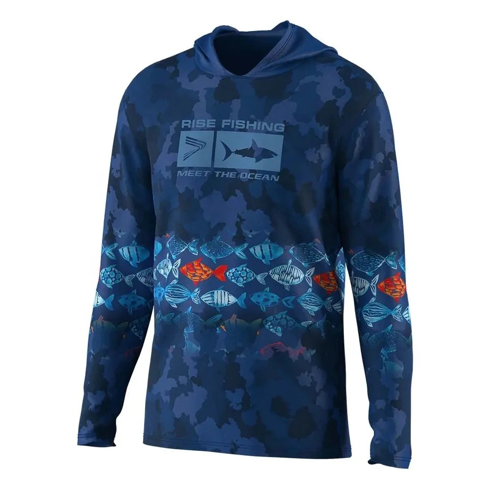 تصميم مخصص OEM الصيف جفف سريعة التونة الملابس المقاومة للماء قميص صيد السمك