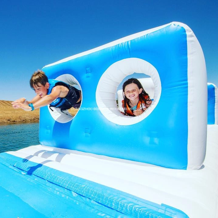 Parc de l'eau Jouets gonflables pour un usage commercial de 6 M d'obstacles de l'été parc flottant