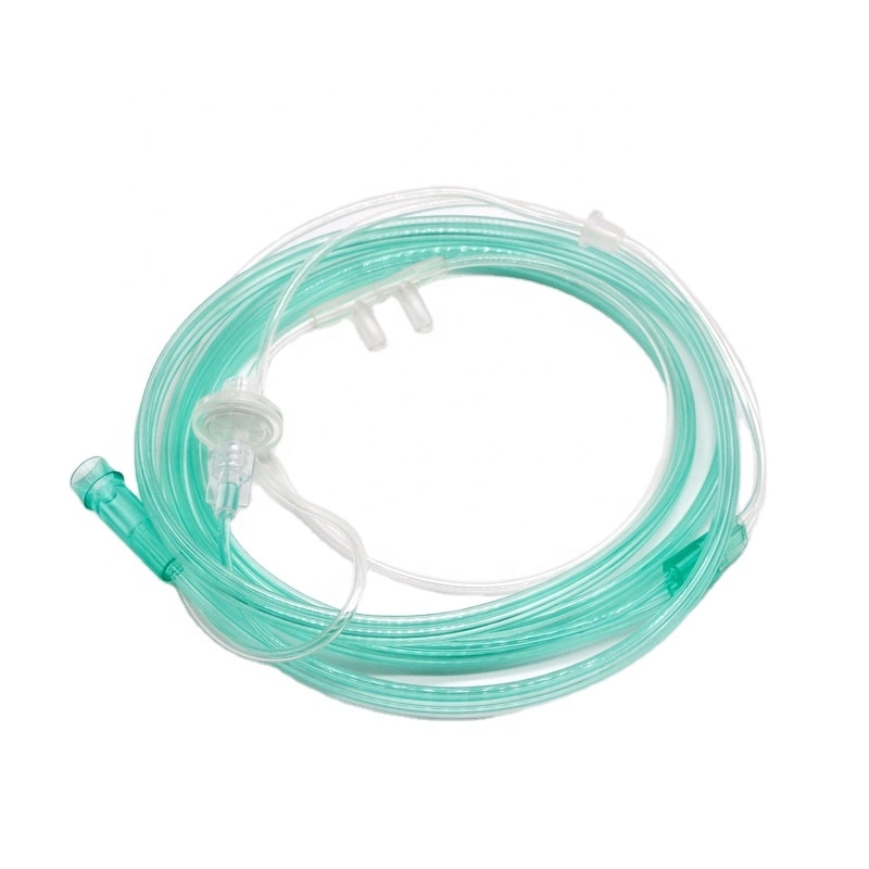 Suministro de la fábrica PVC desechables cánula nasal de oxígeno para uso médico