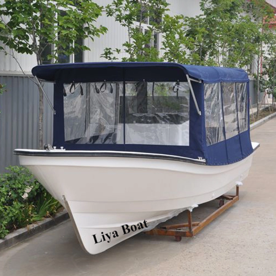 Liya Fiberglass Fishing Boat 760 Panga Motor Ship for Sale