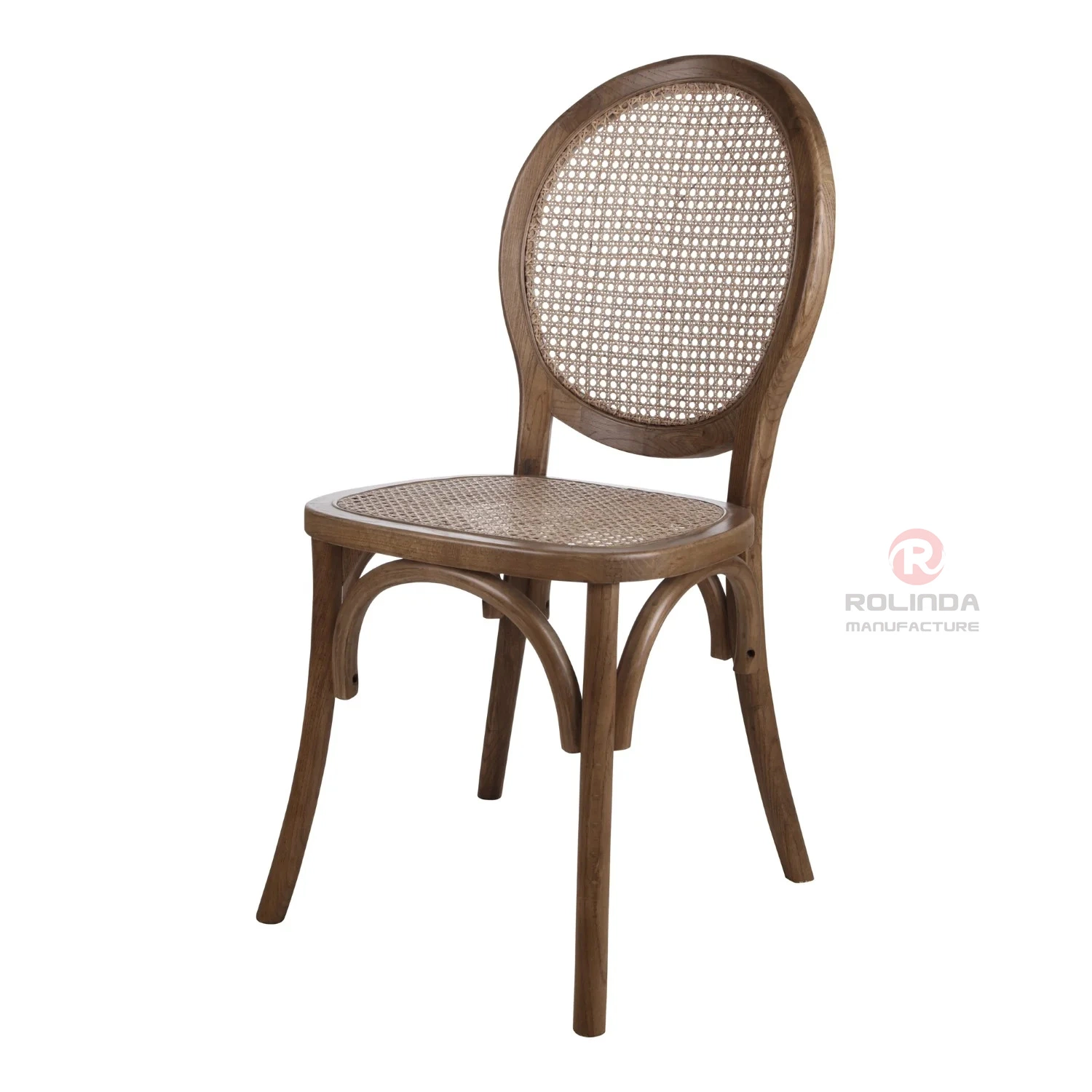 Vermietung Stapelbare Rattan Rücken Xv Stuhl Rattan Catering Chair Dining Stühle