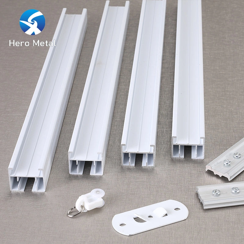 Aluminum White Curtain Profile Hero Metal 2023 Extrusion 6063 Curtain Track