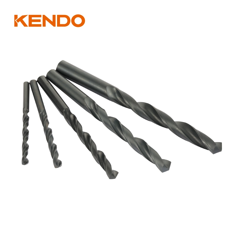 Kendo 10pcs HSS Electrical Twist Drill Bits Set DIN338 بالكامل أرضية لقطع المعدن الصلب