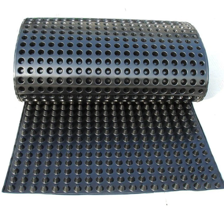 Waterproof 10mm HDPE Drainage Board Sheet in 2.5m*30m Per Roll for Roofing Anti-Seepage