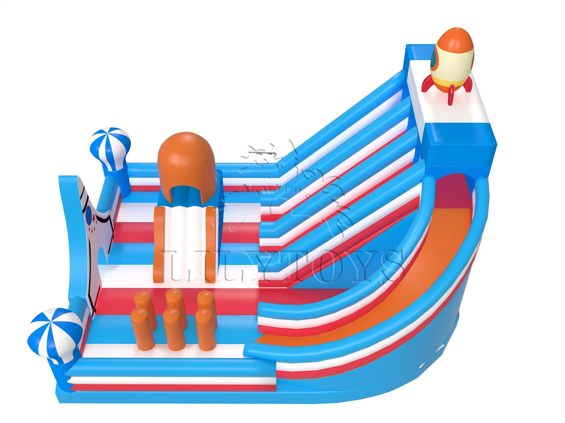 Hot Selling Safety Amusement Colorful Cartoon Inflatable Castle Playground Indoor Commercial Use