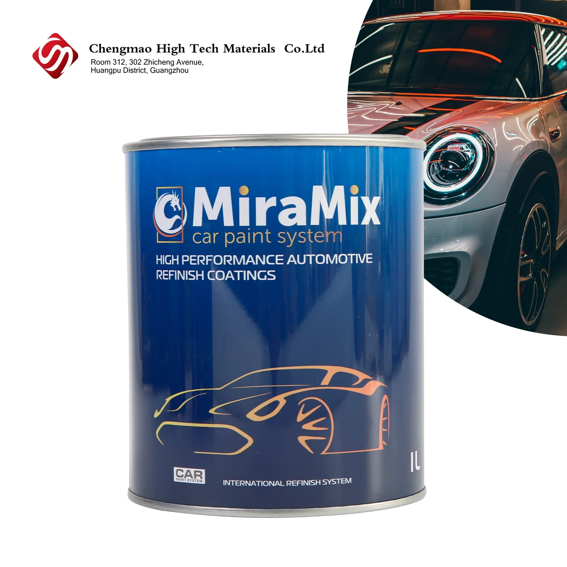 1K Acrylic Primer Car Paint New Pigment and Binder Fast Dry Hardener Mirror Effect Car Paint