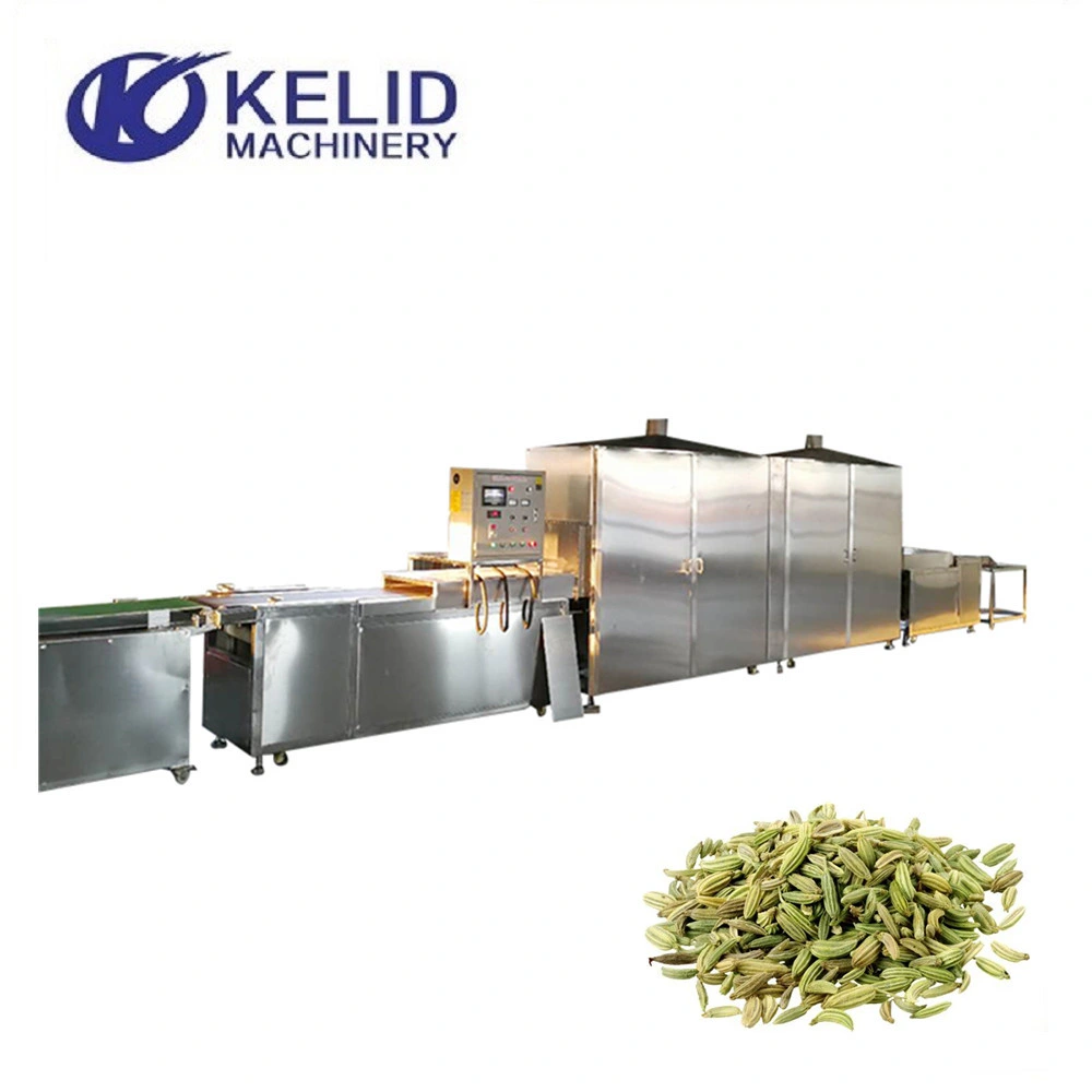 Dried Vegetables Spring Onion Powder Microwave Sterilization Equipment