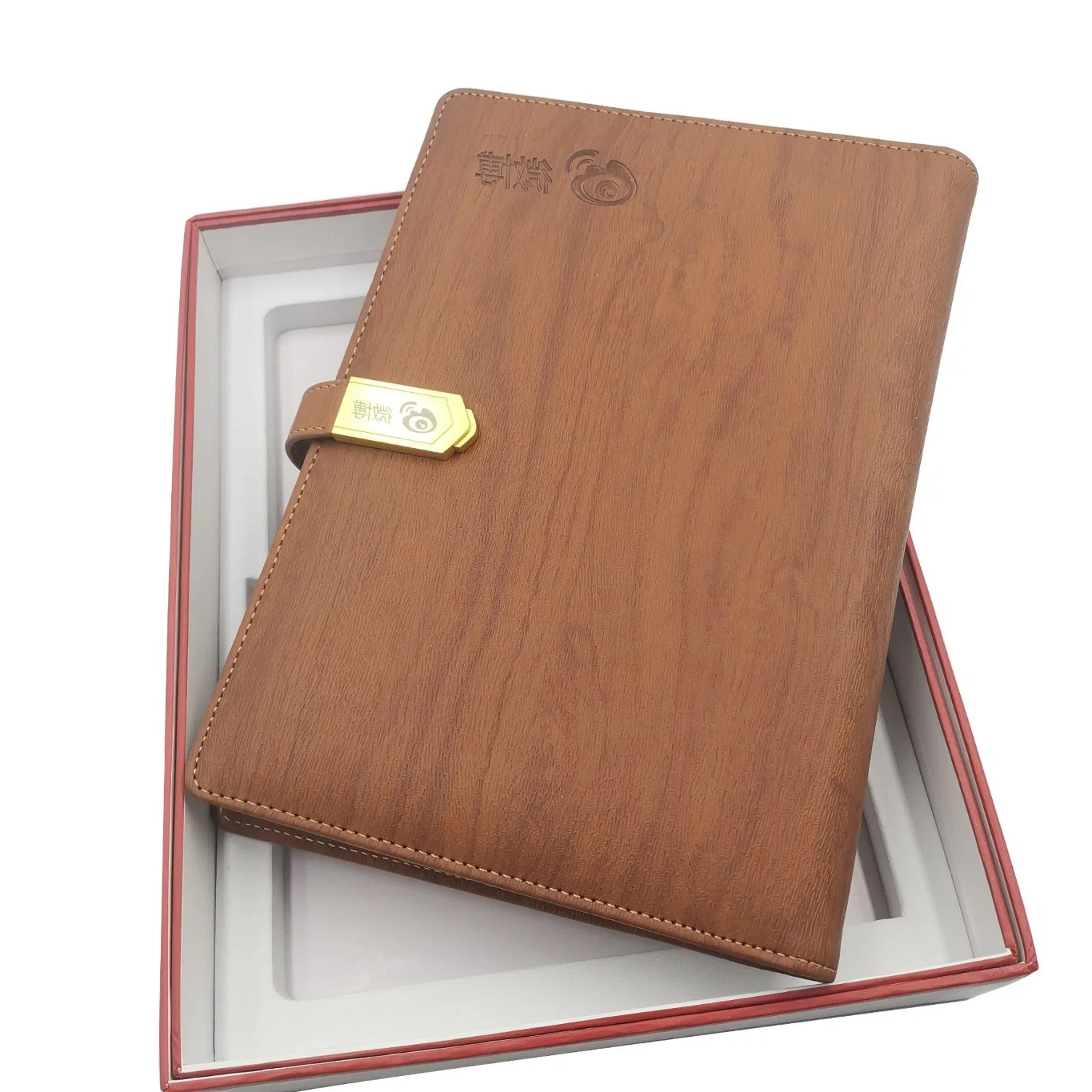 دفتر ملاحظات يحتوي على محطة Notebook Notebook Notebook Notebok مع خطوط قابلة للشحن من خلال بنك USB Power Bank