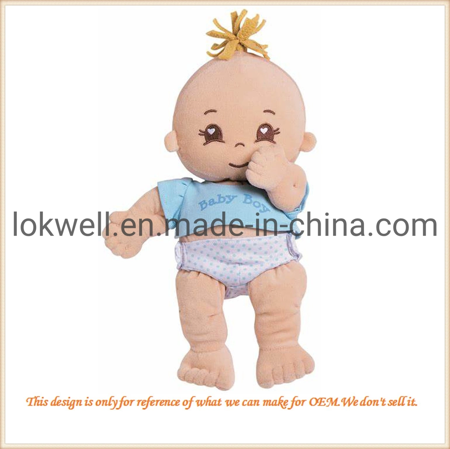 Plush Baby Boy Wear Clothes Doll Stuffed Children Toy