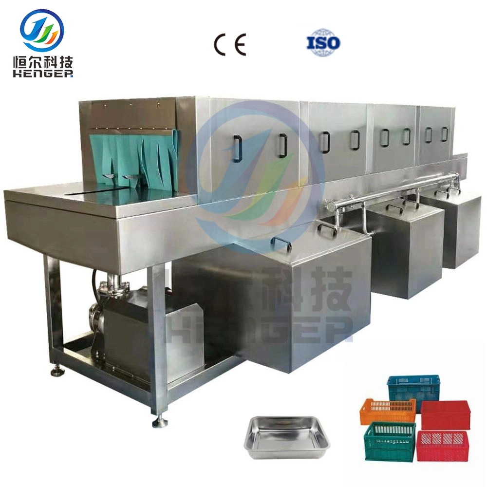 Water Cycle Crate Cleaning Machine and Bin Washer with Food Processing Plant