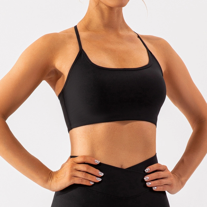 New Arrival Women's Stretch Strappy Yoga Running Workout Active Sports Bra