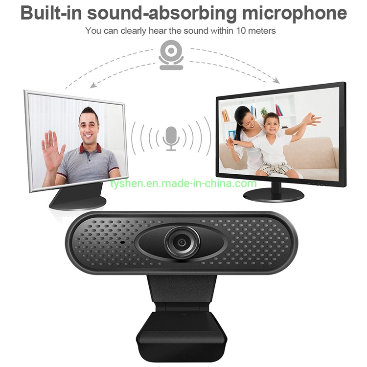 Computer Camera with Microphone, 480p, 720p, 1080P, 2K, 4K Pixel Available