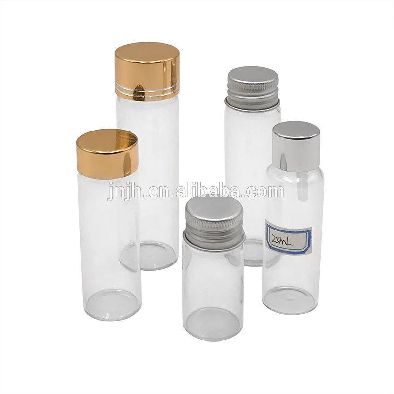 Lab and Medical Flat Bottom or Round Bottom Glass Test Tube with Cork for Preroll Packaging