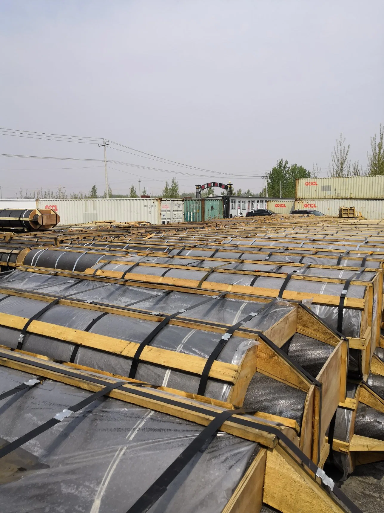 Handan Haili Carbon UHP450mm Graphite Electrode for Steelmaking