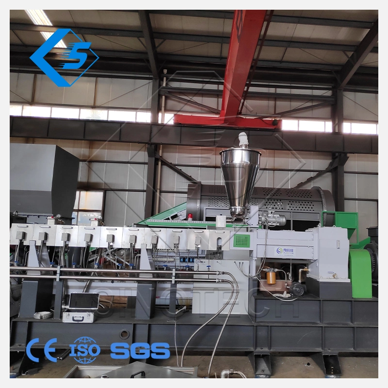 Great Efficient Automatic Sino-Tech Snack Granulation Pelleting Machine Line for Pet Bottle Flakes