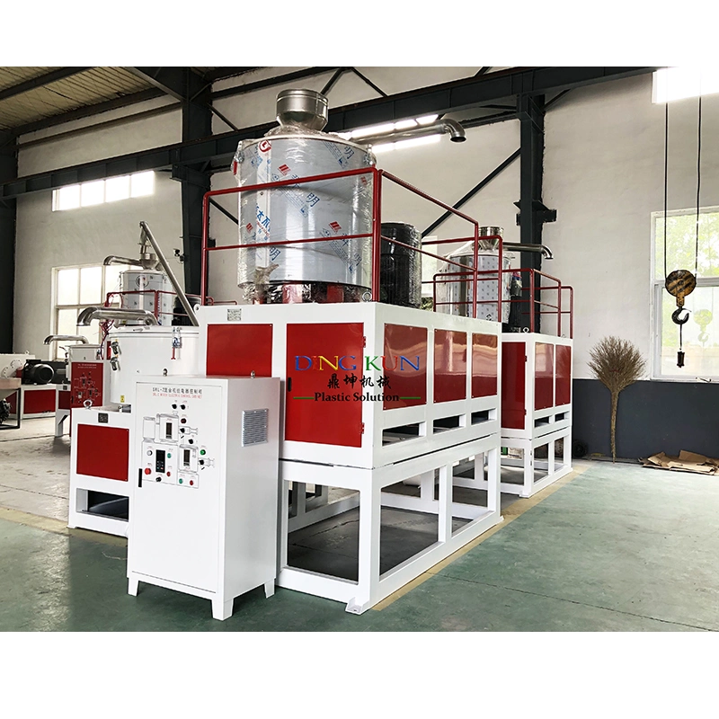 Fully Automatic Plastic Heating Cooling Mixer SRL-Z300/600 High Speed PVC Raw Materials Hot Cold Mixing Machine Units