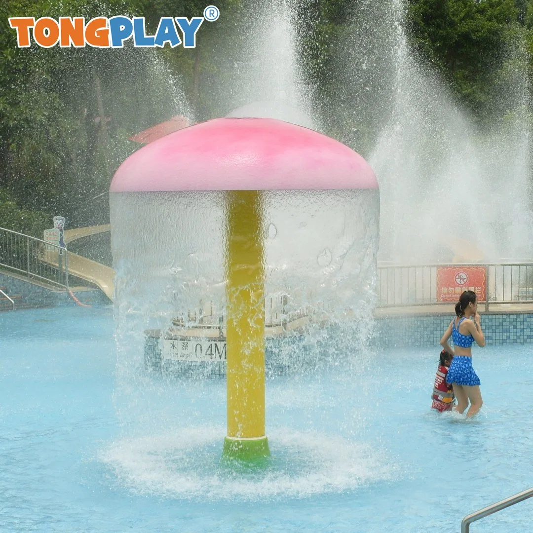 Piscine Pataugeoire Parc aquatique Champignon Jet d'eau Pulvérisation d'eau pour enfants