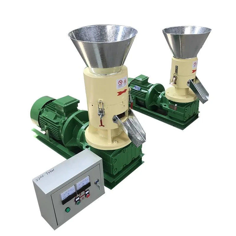 Skj2-300b High Efficiency Customizable Flat Die Wood Pellet Making Machine