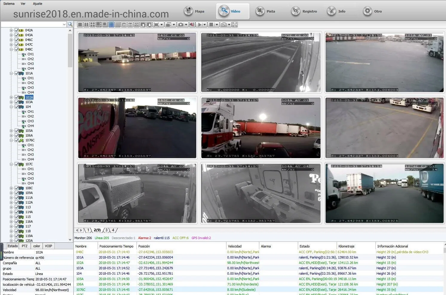 Industrial 4G WiFi & GPS Mdvr Video Recorder for Bus Logistic Truck