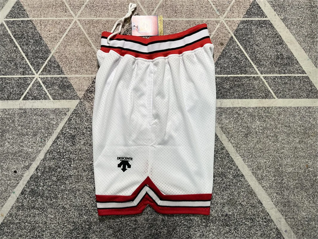 Mens Boxer Shorts Poliéster Malha Slam Dunk White Desportos Curtos Pants