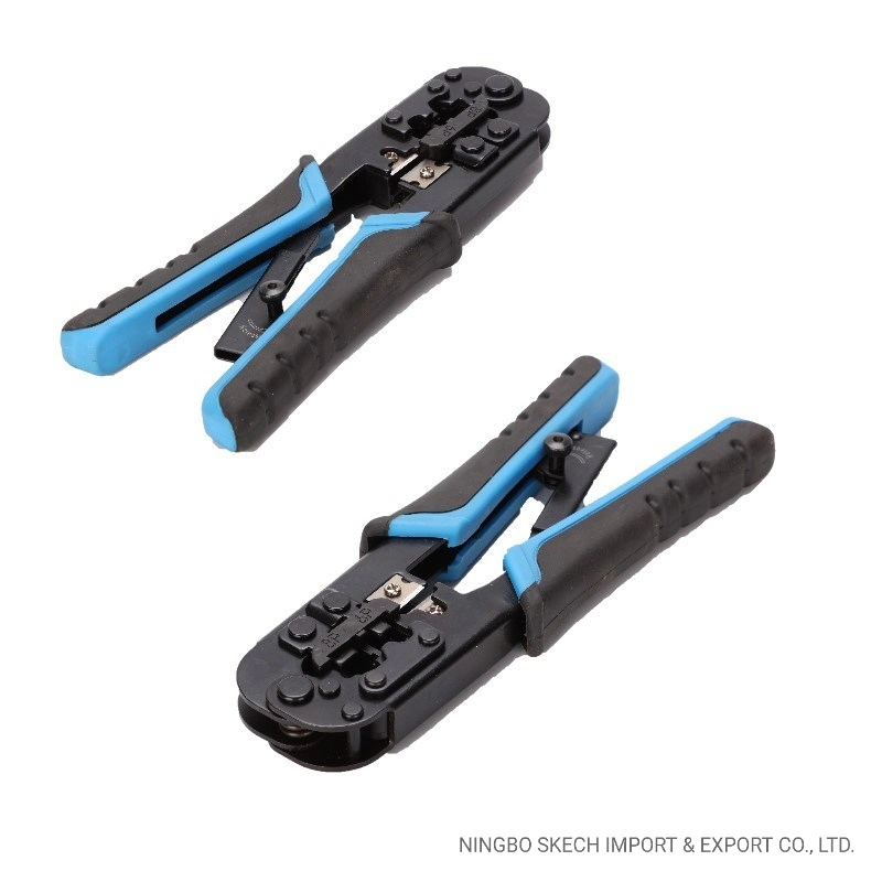 High quality/High cost performance  RJ45/8p8c, Rj12/6p6c, Rj11/6p4c Cabel Crimper Network LAN Crimping Tool with Ratchet