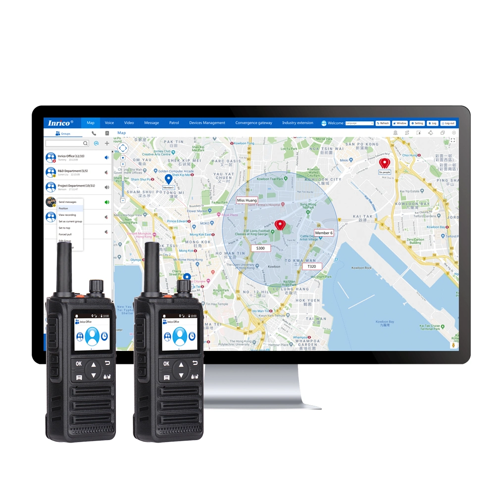 Inrico T292 WCDMA/GSM walkie-talkie o GPS 3G Handheld Portable Rádio de Duas Vias