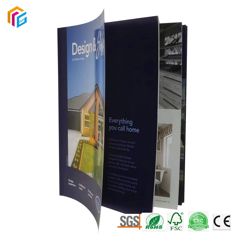 A4 Cheap Custom Booklet Magazine Brochure Printing Service Catalog Printing Brochure