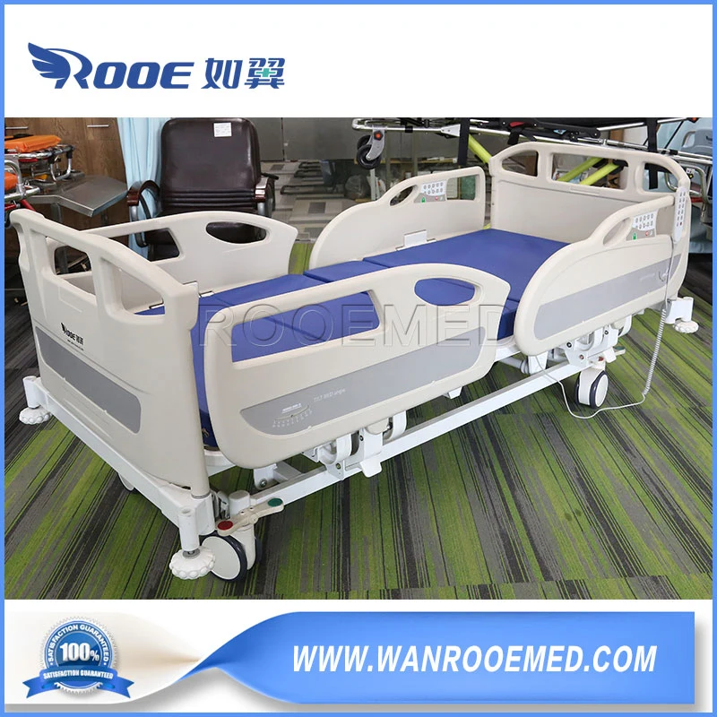 Bae508 Manufacture Height Adjustable Electric Hospital Nursing 5 Function ICU Bed for Patients