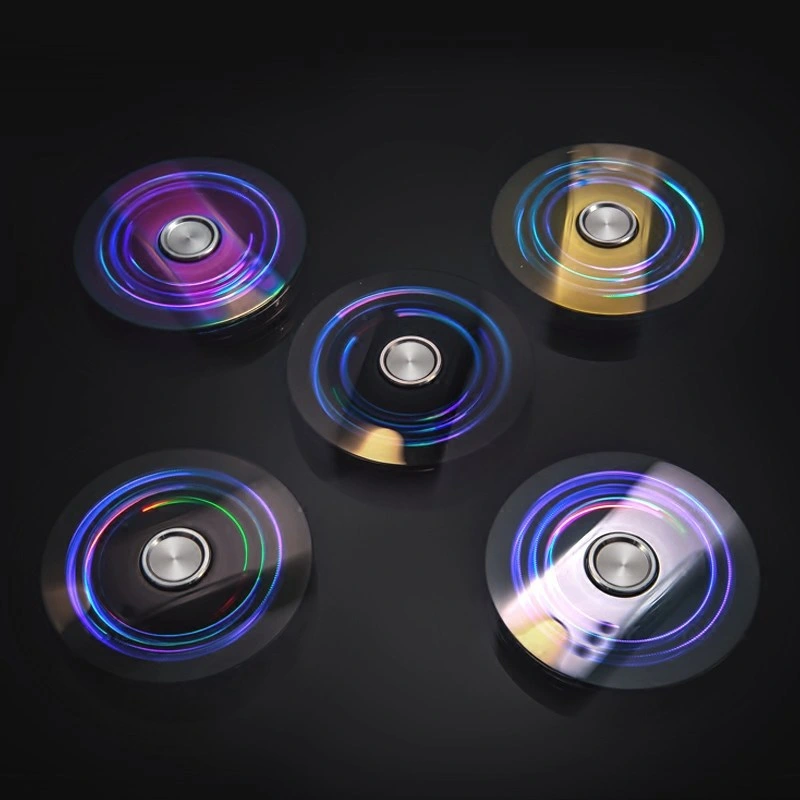 Flameless Thin Fancy Light LED Touch Sensitive Coil Electric USB Creativo Fidget Spinner Arc más ligero