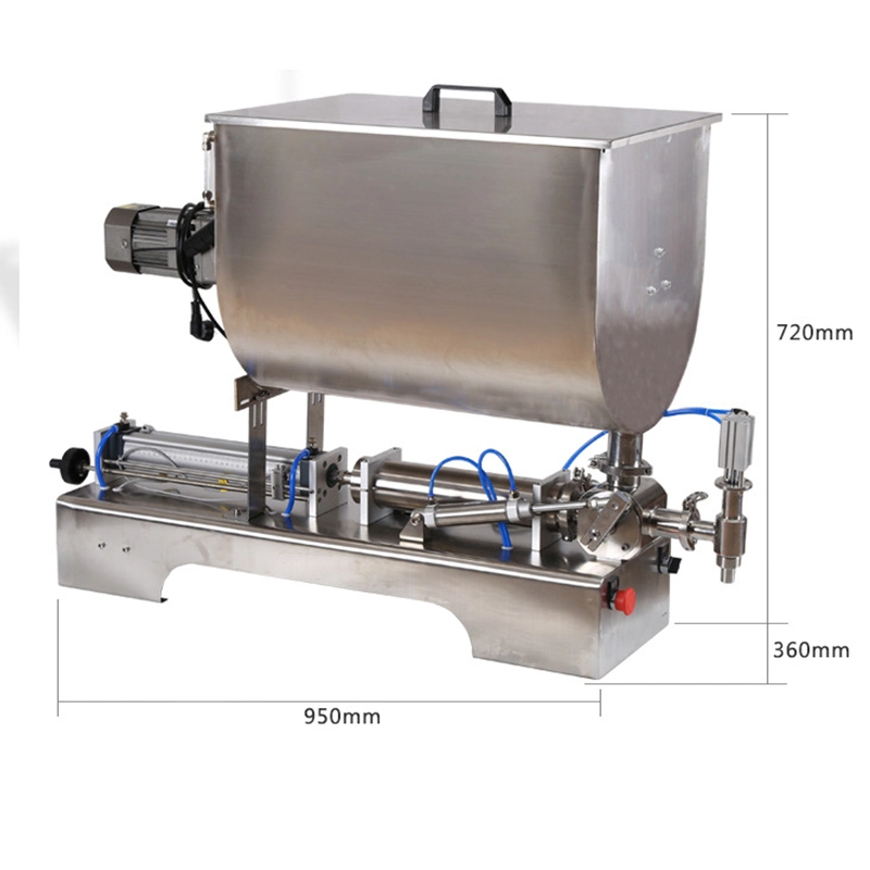 Dovoll Paste Filling Machine for Glue with Stirring Mixing Heating