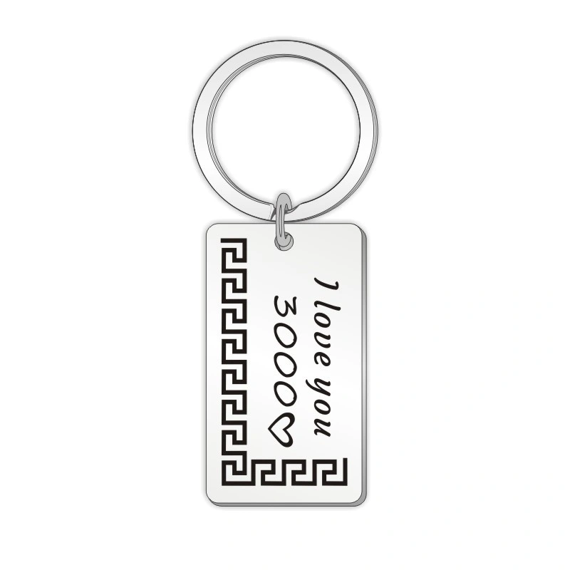 Custom Metal Keychain High quality/High cost performance  Valentines Day Couple Gifts Keychain