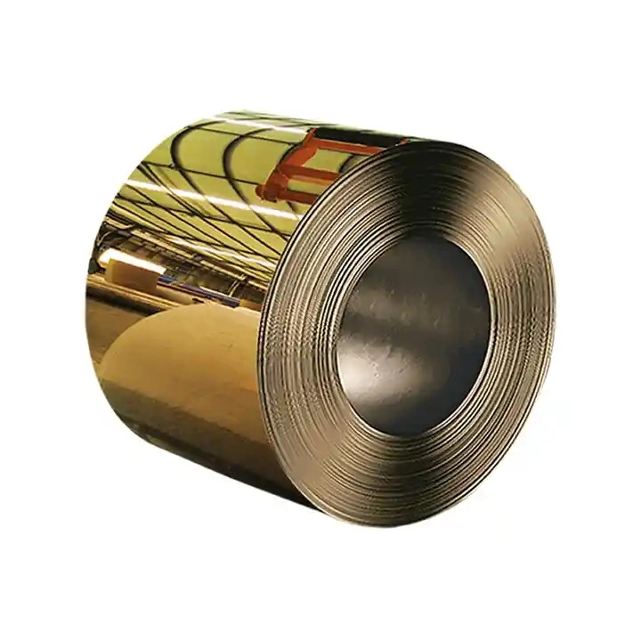 Stainless Steel Coil Colored Rolled Gold Finished 0.3-3.0mm PVD Color 304 Stainless Steel Coil 8K Mirror