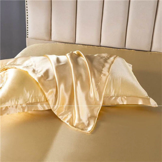 Suave y suave sueño Mulberry Silk Satin Pillow Cases Seda Funda de almohada