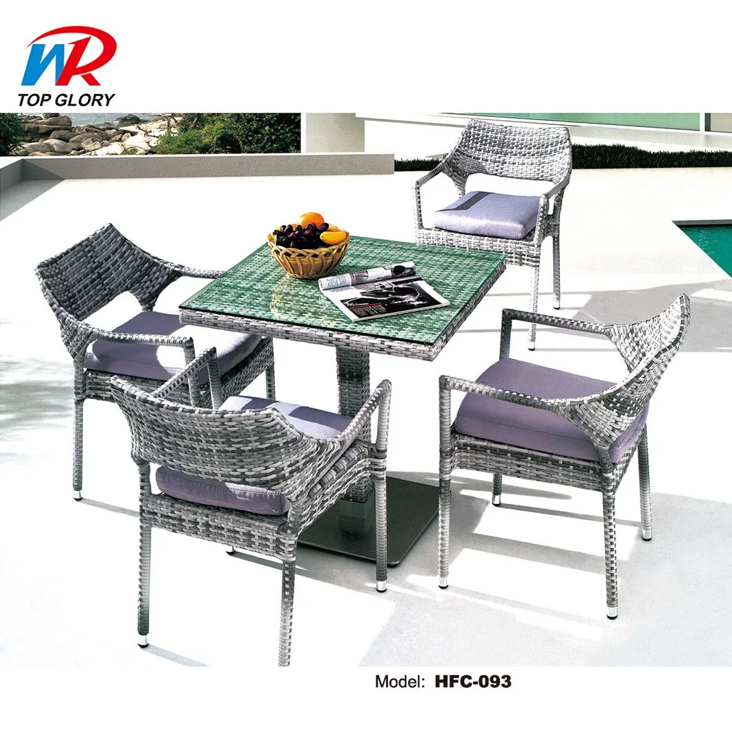 Garden Patio Leisure Restaurant Furniture Synthetic Wood Outdoor Dining Tables Furniture