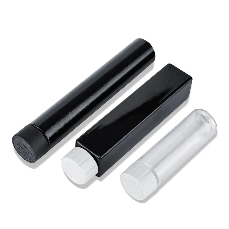 123mm Blowing Plastic Child Resistant Pharmaceutical Packaging J-Tubes Push Down and Turn Tube